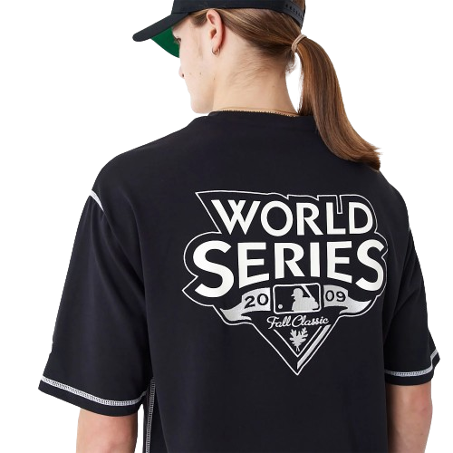 T-Shirt Oversize New York Yankees MLB World Series Nera
