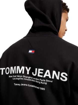 Felpa Tommy Jeans Nera