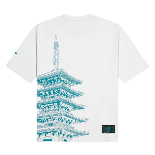 T-shirt Tokyo Over Kimono Bianca