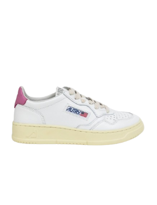 SNEAKERS AUTRY  MEDALIST LOW IN PELLE BIANCA DONNA