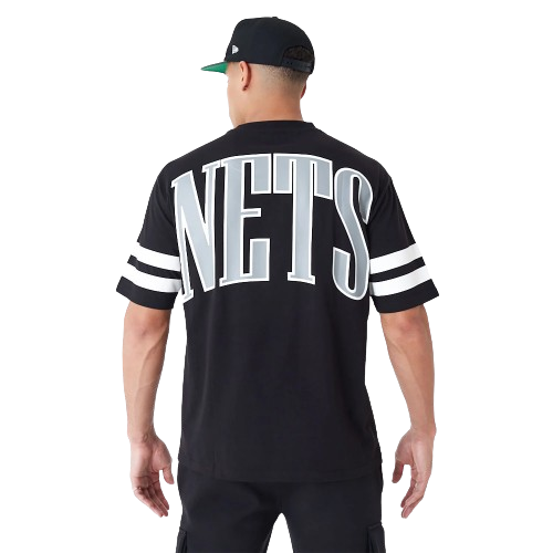 T-Shirt Oversize Brooklyn Nets NBA Arch Graphic Nera