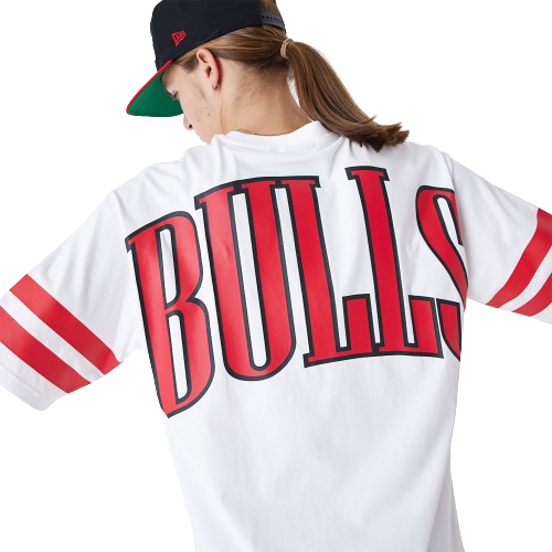 T-Shirt Oversize Chicago Bulls NBA Arch Graphic Bianca
