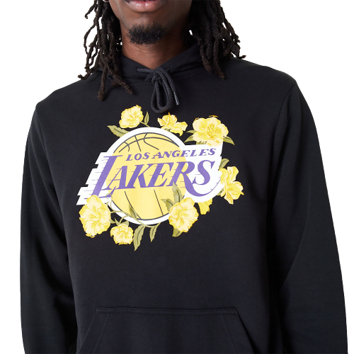 Felpa LA Lakers NBA Floral Graphic Nera