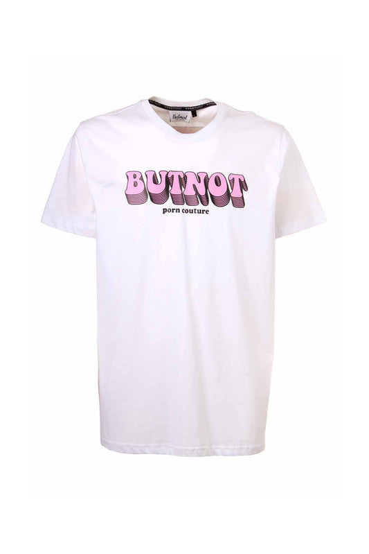 T-Shirt But Not P*rn Counture Bianco