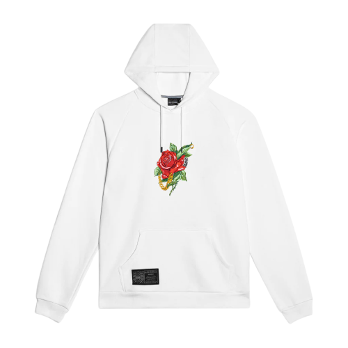 Felpa Dolly Noire Rosa Hoodie White