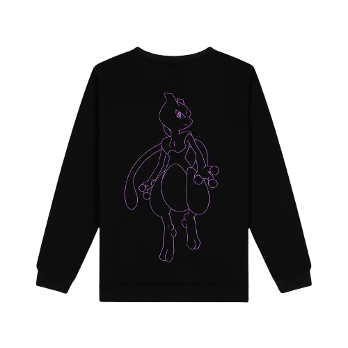 Felpa Dolly Noire Pokemon Mewtwo Crewnech