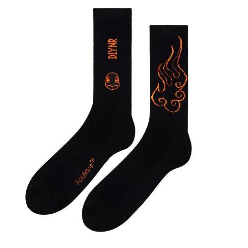 Calzini Dolly Noire Pokemon Charmender Socks
