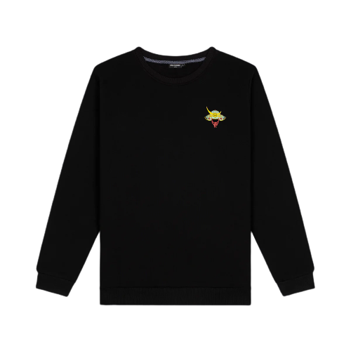Felpa Musashi and Tiger Crewneck Black Dolly Noire Uomo