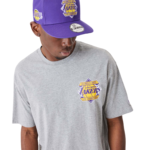 T-shirt oversize LA Lakers NBA Championship Grigia