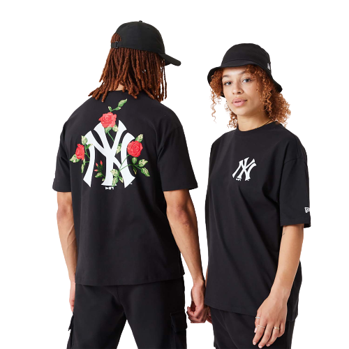 T-shirt oversize New York Yankees MLB Floral Graphic Nera