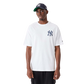 T-Shirt oversize New York Yankees MLB Back Print bianca