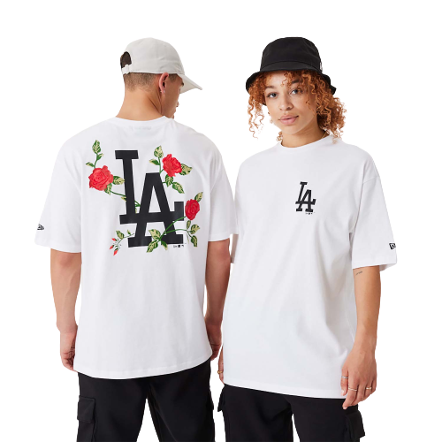 T-shirt oversize LA Dodgers MLB Floral Graphic bianca