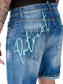 Patriòt Denim Couture Bermuda Jeans Uomo