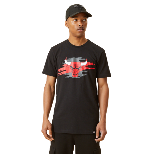 T-Shirt Chicago Bulls Tear Logo Nera