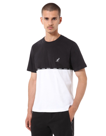 LOGO PIPING INSERT T-SHIRT: AUSTRALIAN SPORTSWEAR